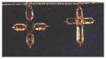 Topaz crosses given to Jane and Cassandra by their younger brother Charles, in 1801.